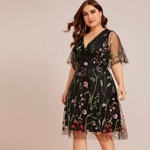 Floral Embroidered Dress